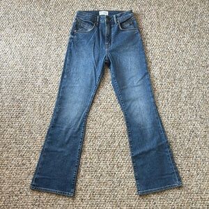 Frame jeans Seamed Pocket 70s Crop Mini Boot